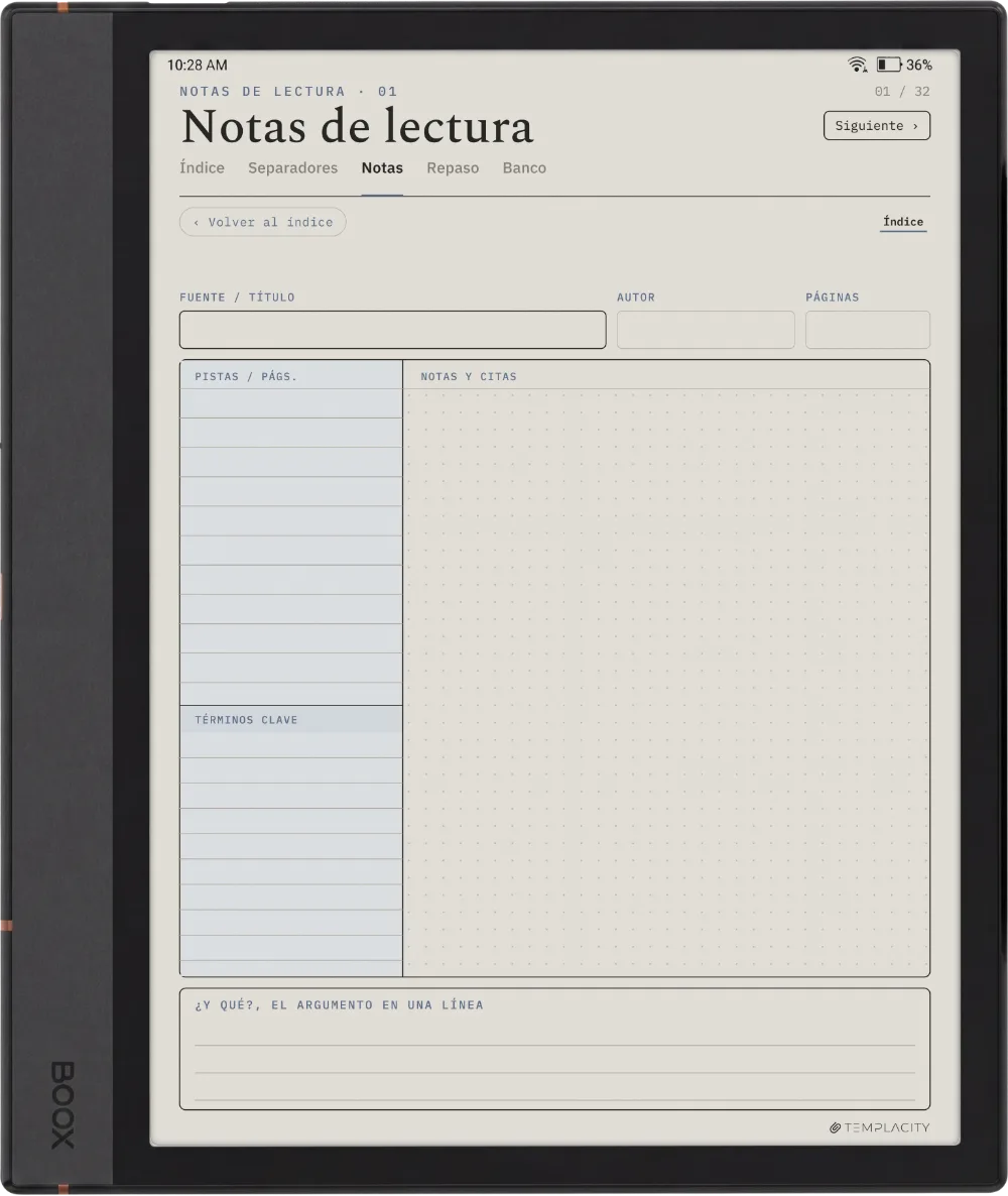 The Planner · Notas Cornell Boox Note Max página 5