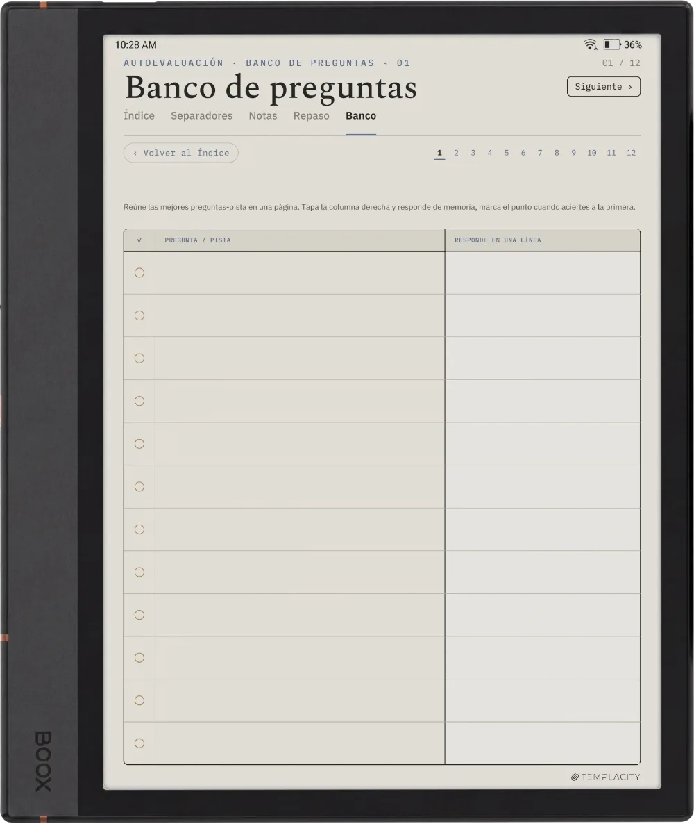 The Planner · Notas Cornell Boox Note Max página 3