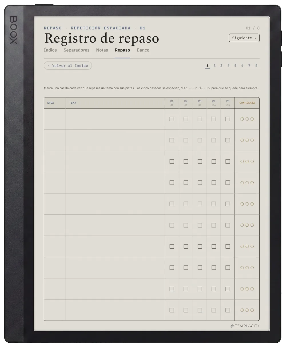 The Planner · Notas Cornell Boox Tab Ultra C Pro página 2