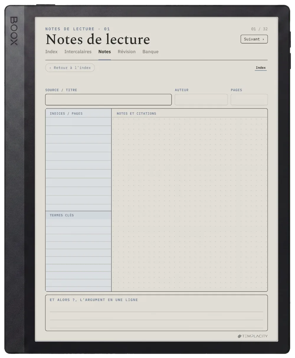 The Planner · Cornell Notes Boox Tab Ultra C Pro page 5