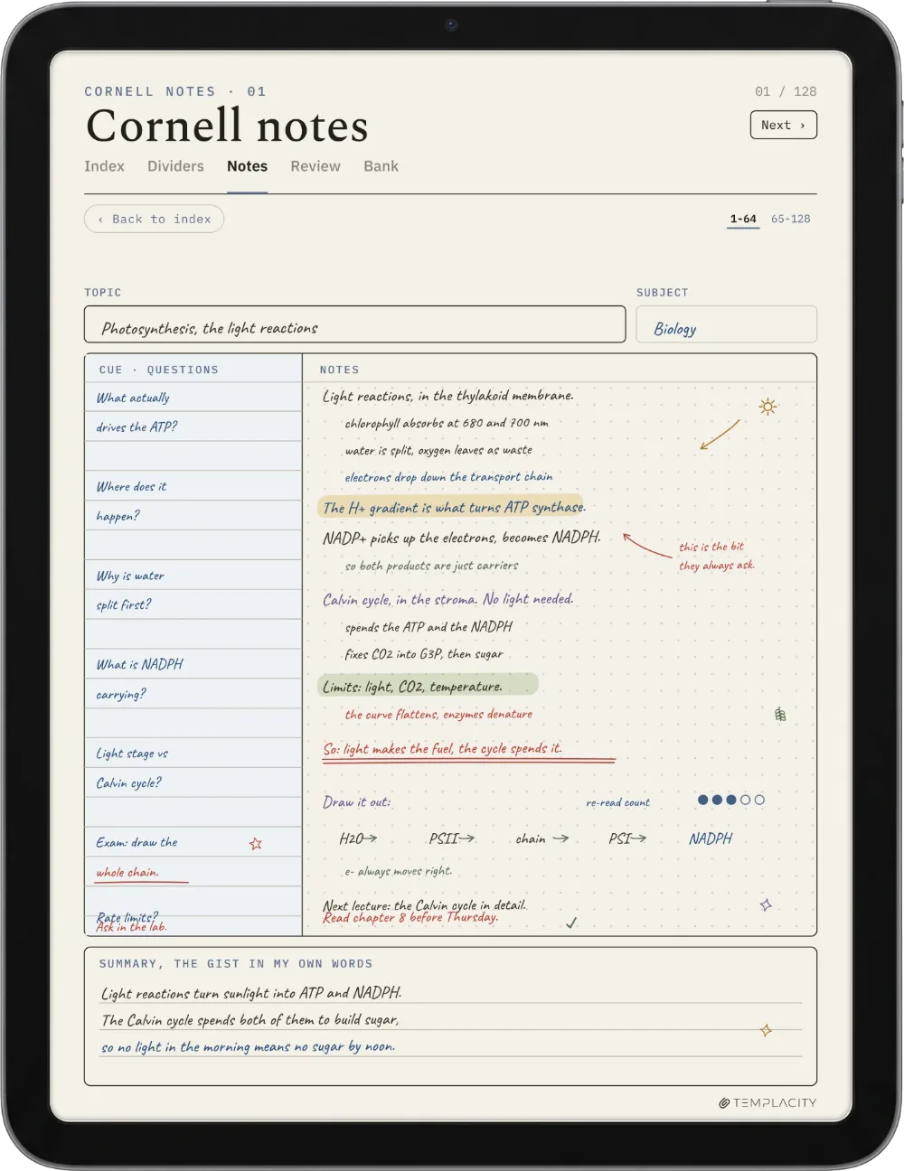 The Planner on the iPad