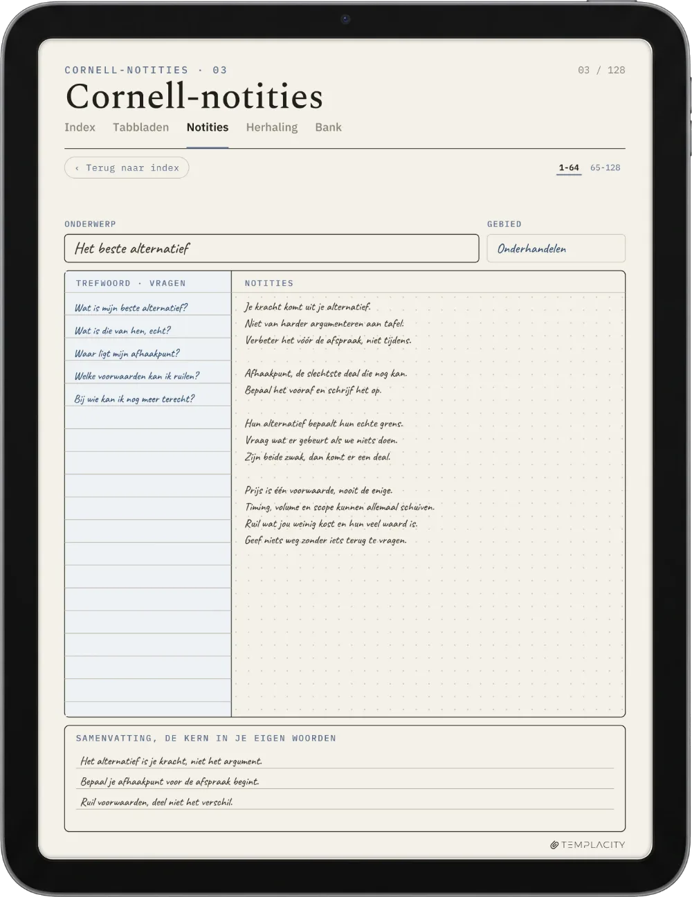 The Planner op de iPad
