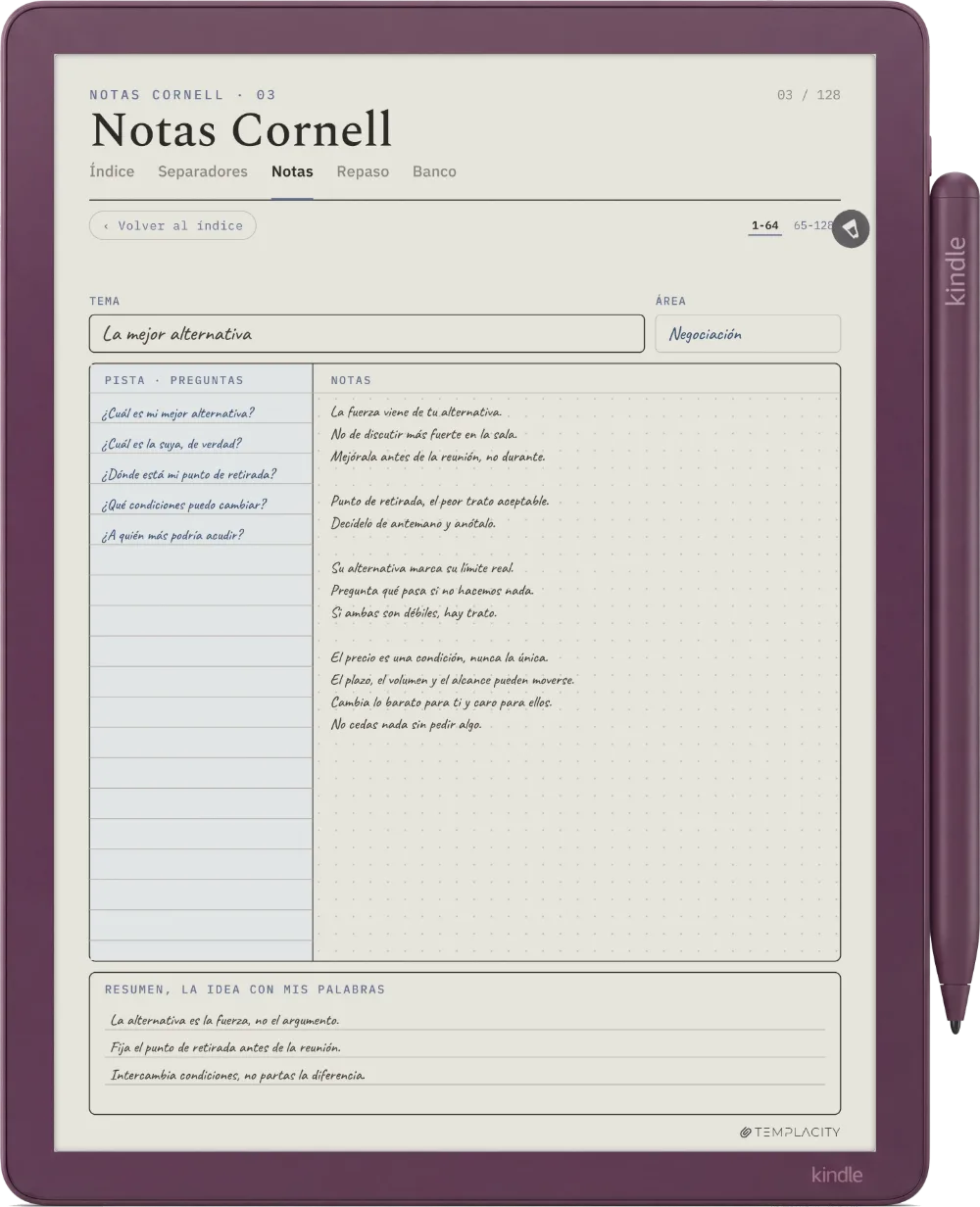 The Planner en el Kindle Scribe Colorsoft