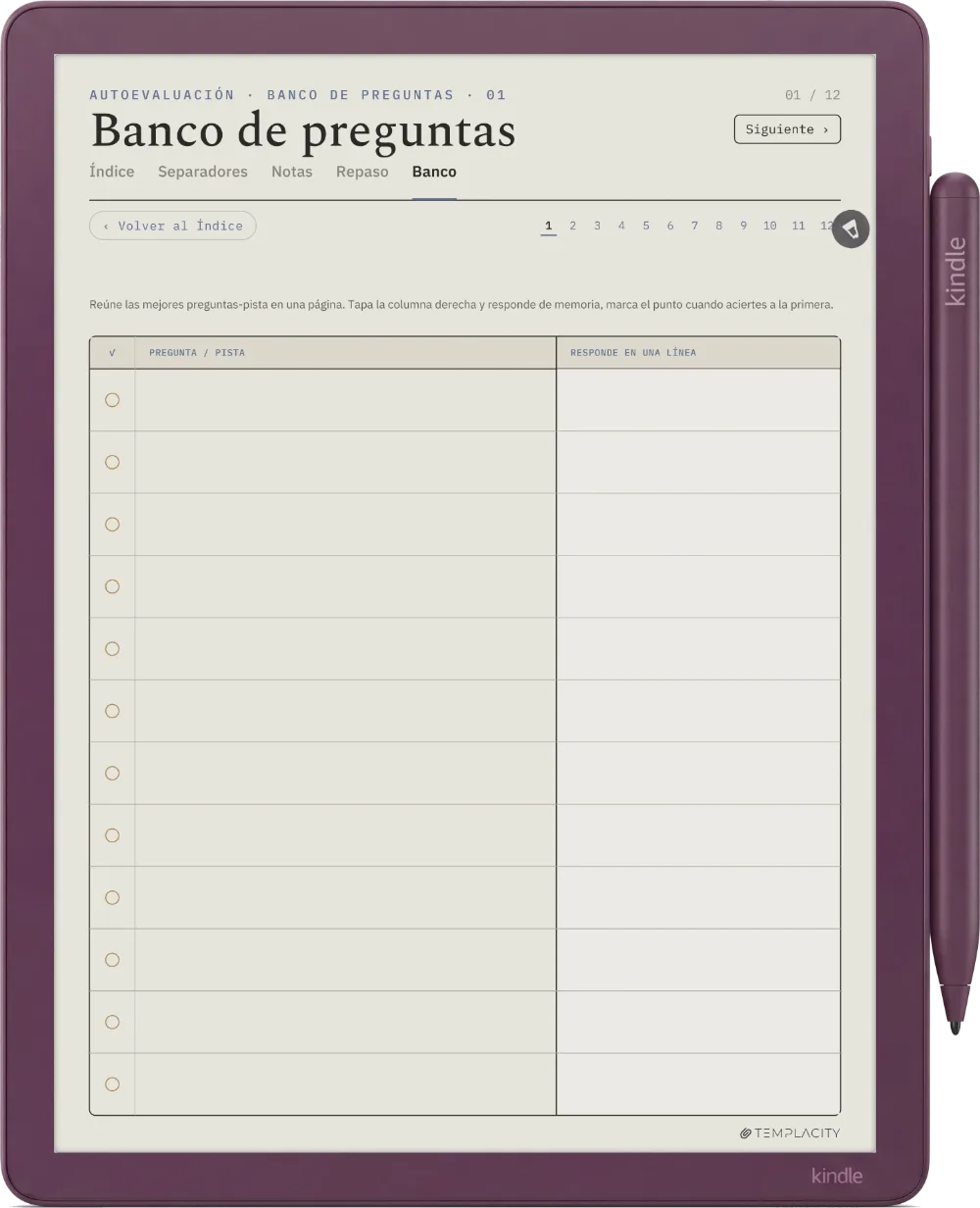The Planner · Notas Cornell Kindle Scribe Colorsoft página 3