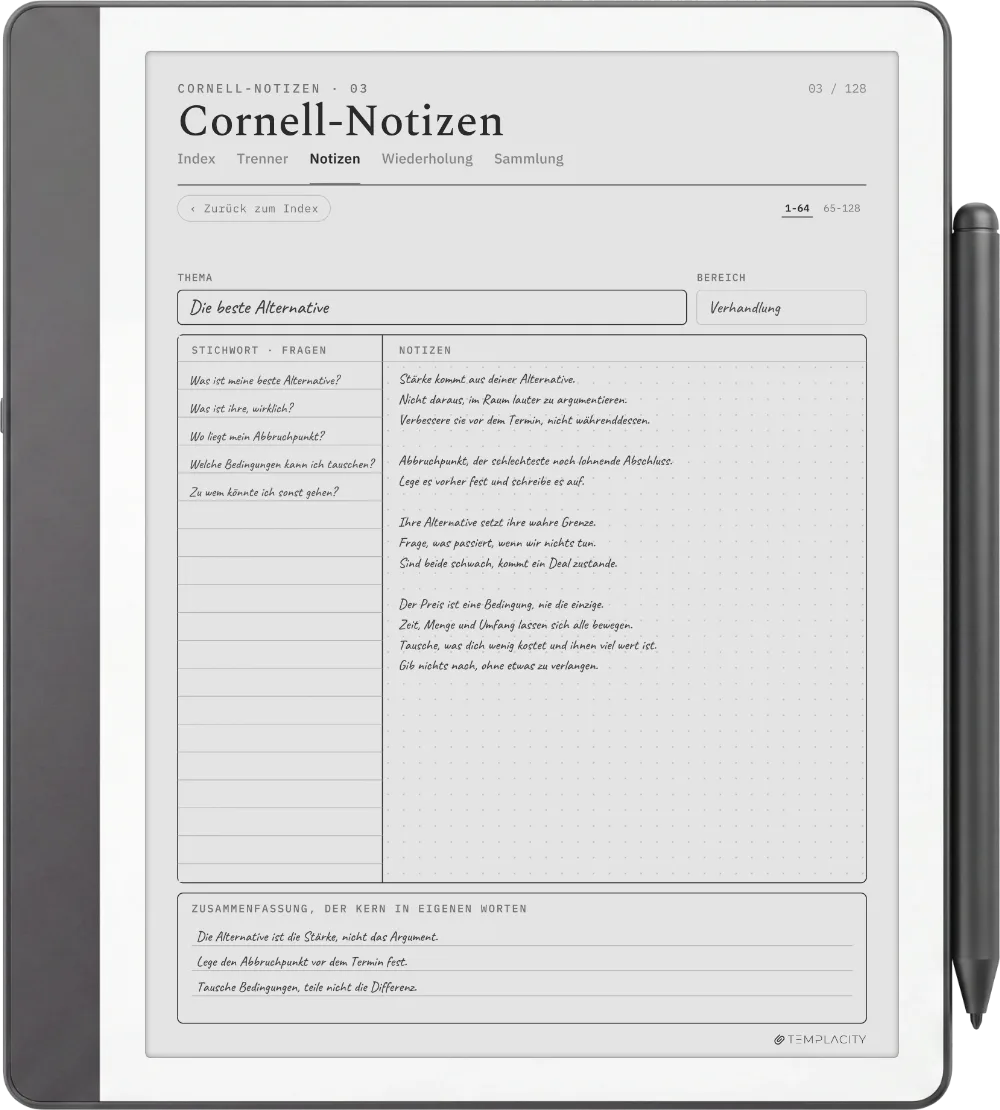The Planner auf dem Kindle Scribe