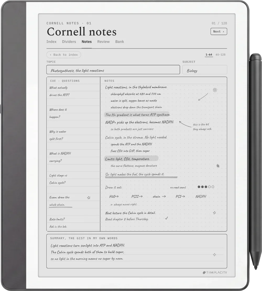 The Planner on the Kindle Scribe