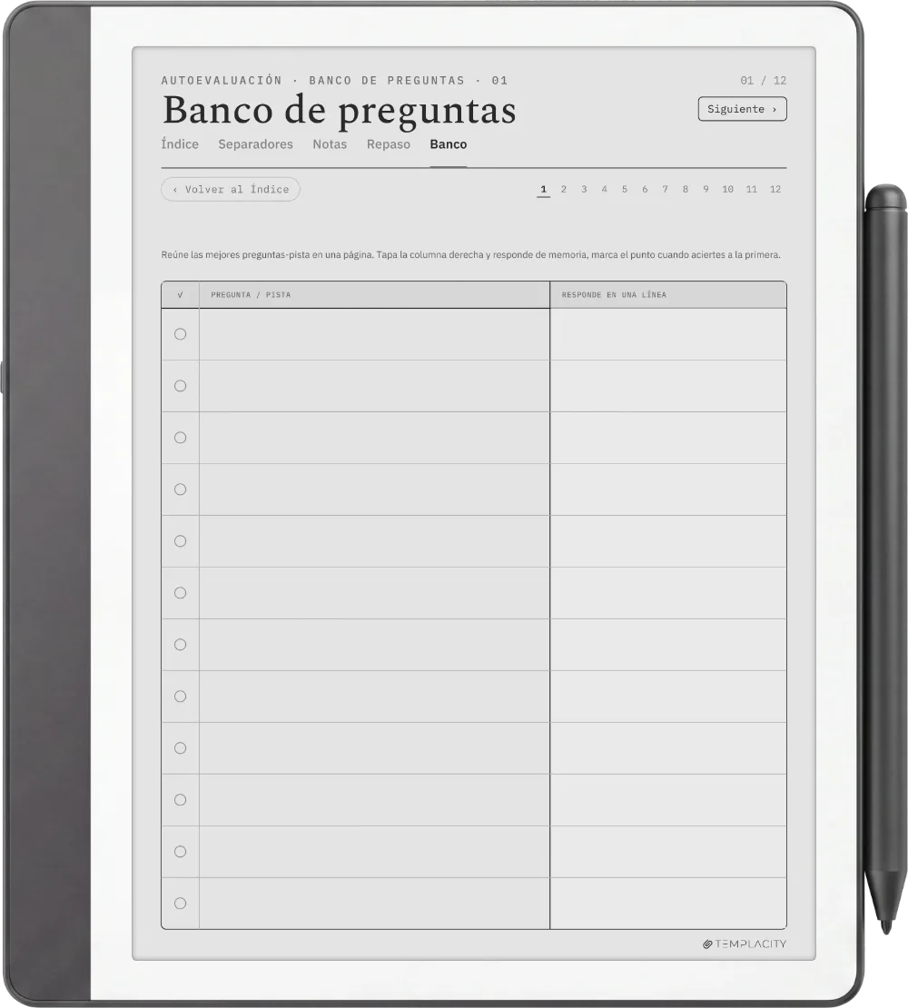 The Planner · Notas Cornell Kindle Scribe página 3