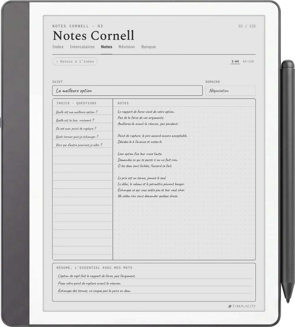 Le Planner sur la Kindle Scribe