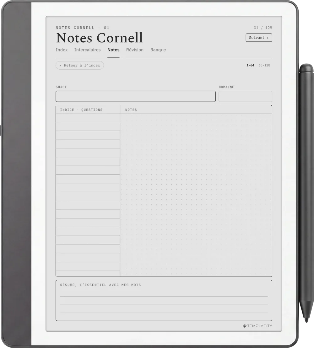 Le planner : la mise en page