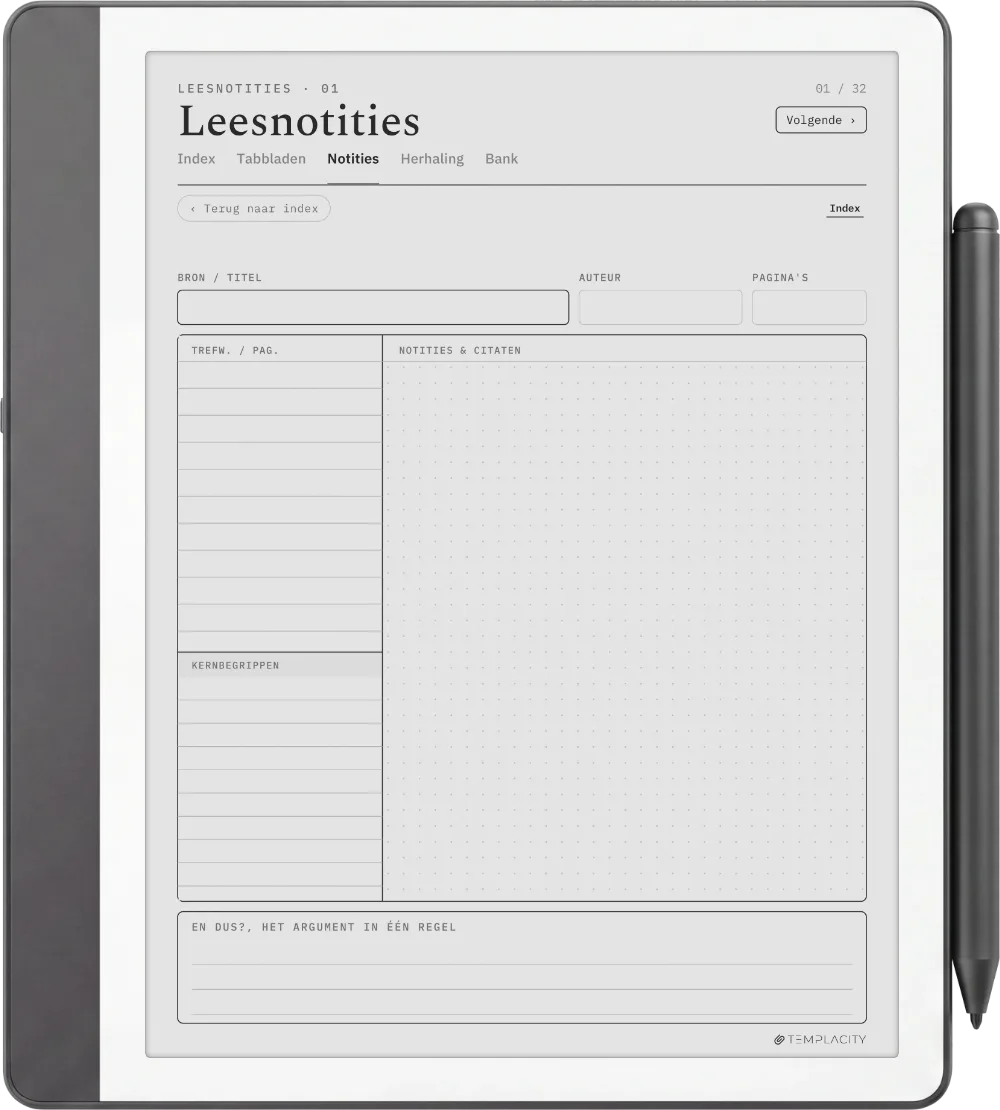 The Planner · Cornell-notities Kindle Scribe pagina 5