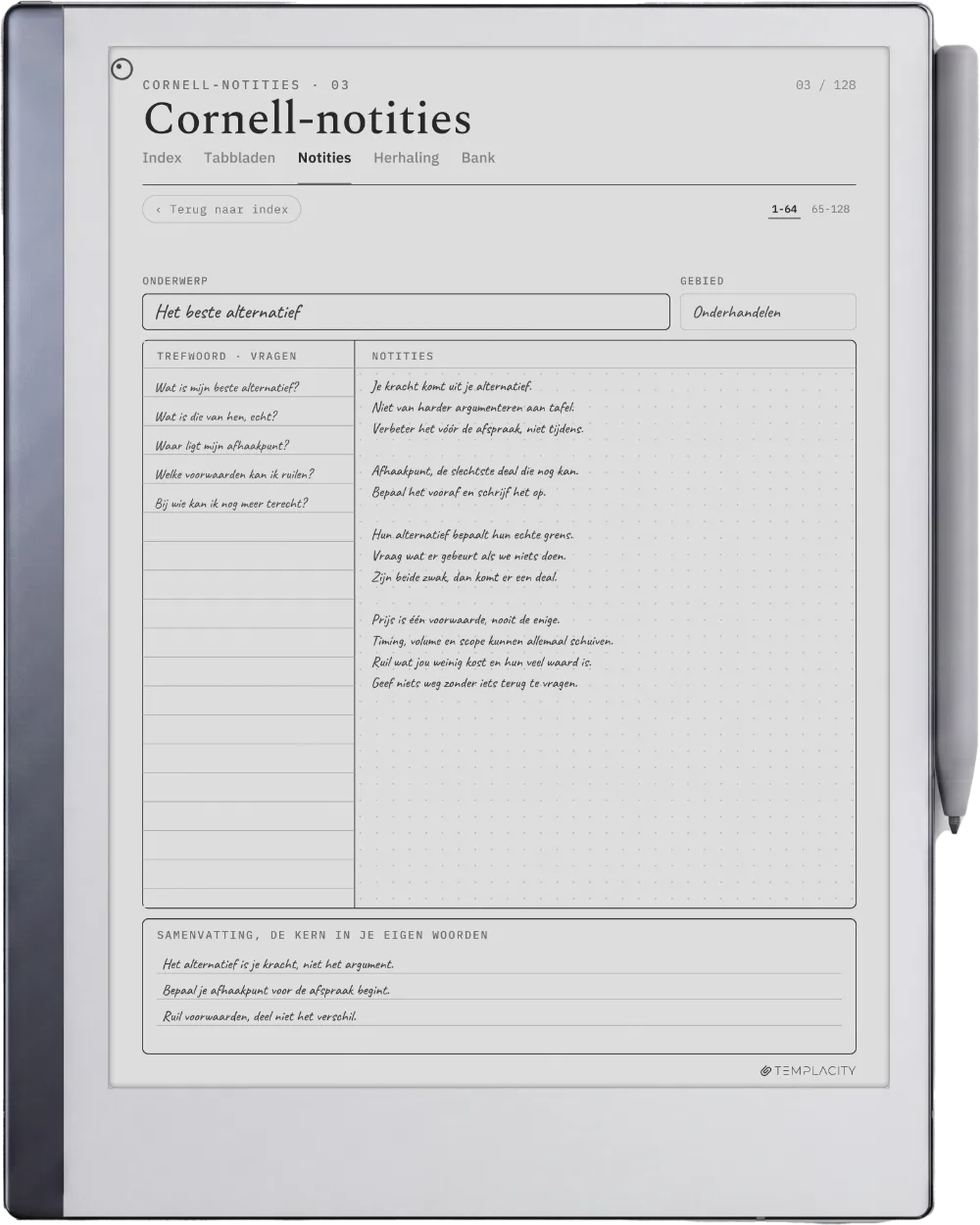 The Planner op de reMarkable 2