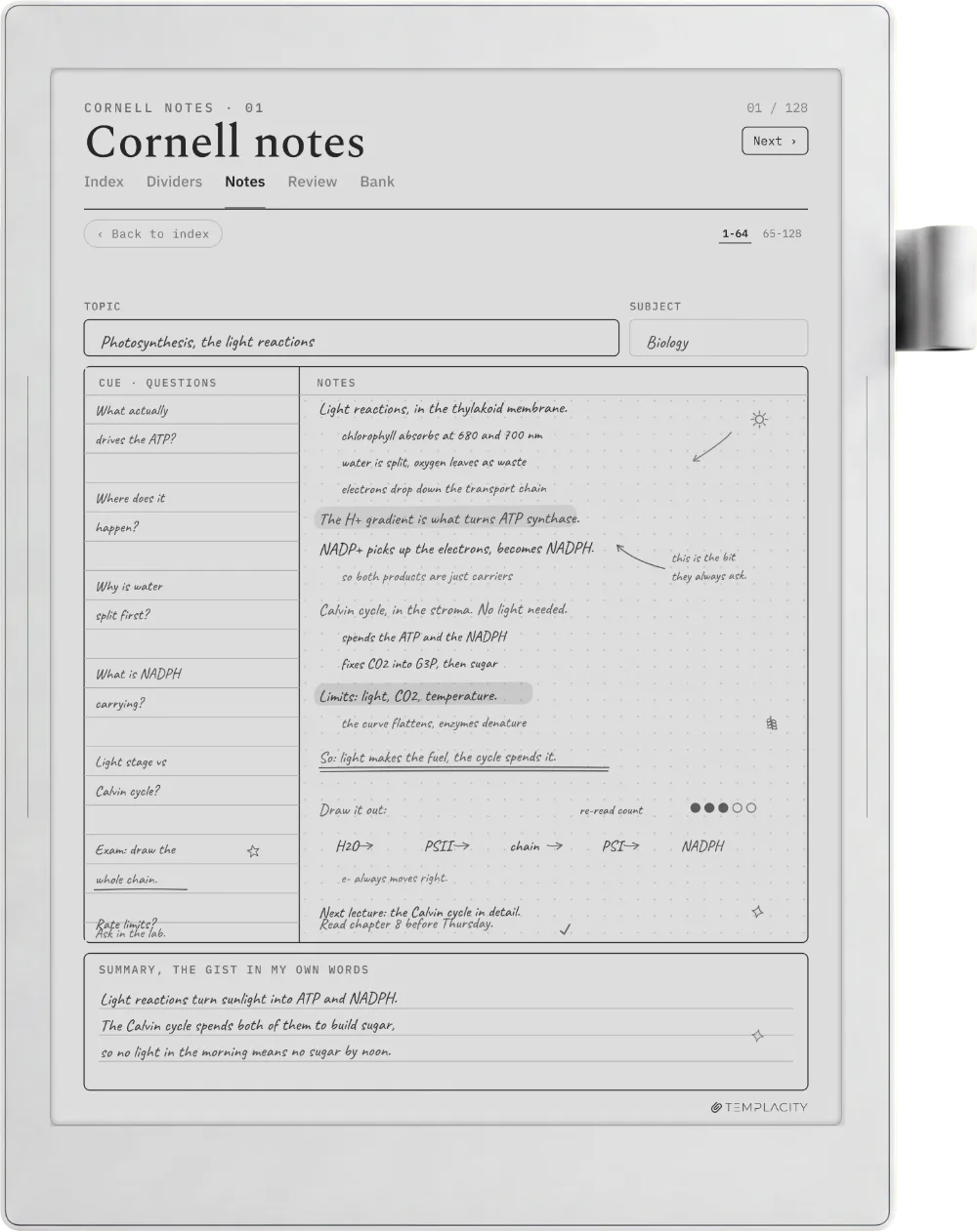The Planner on the Supernote Manta