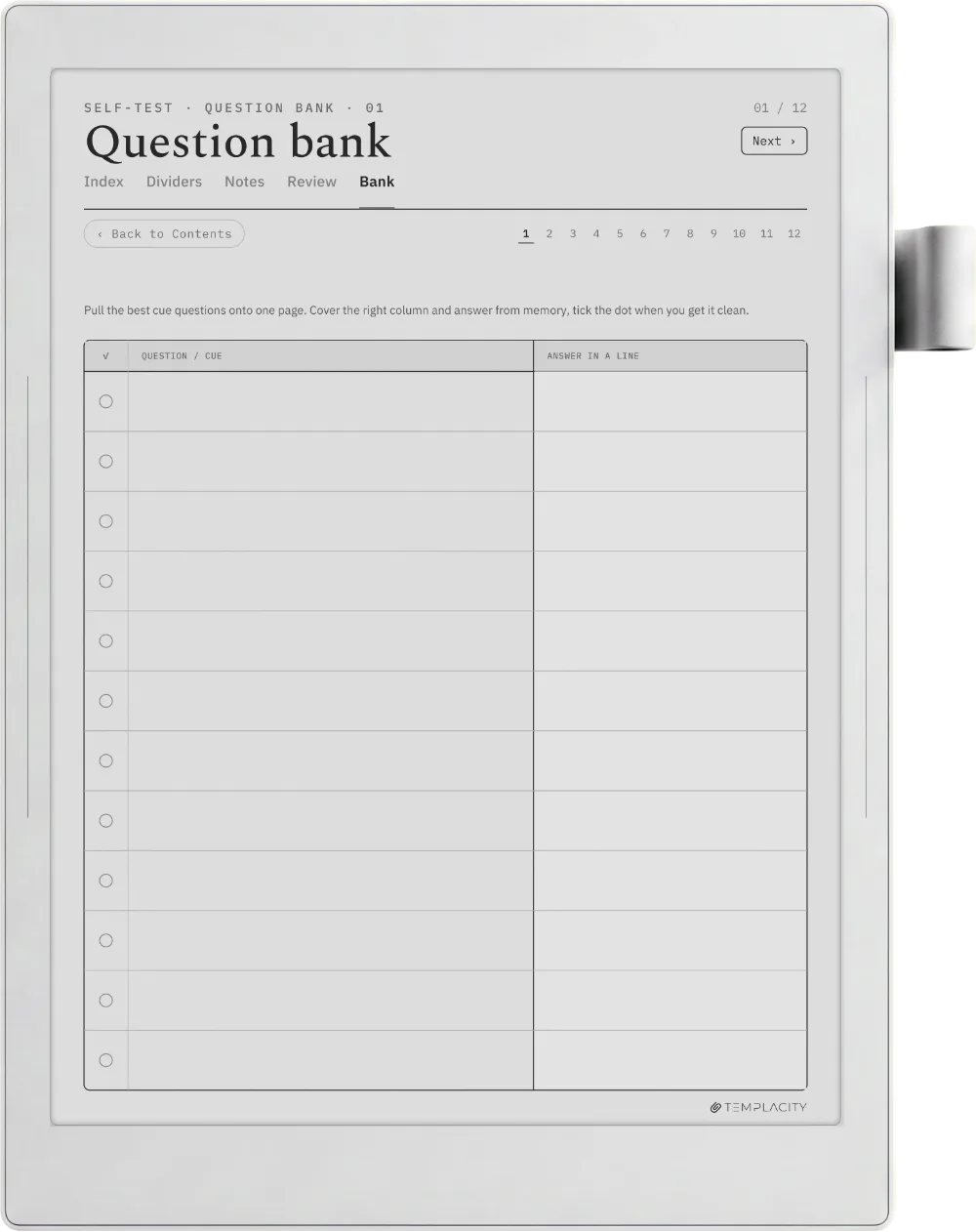 The Planner · Cornell Notes Supernote Manta page 3