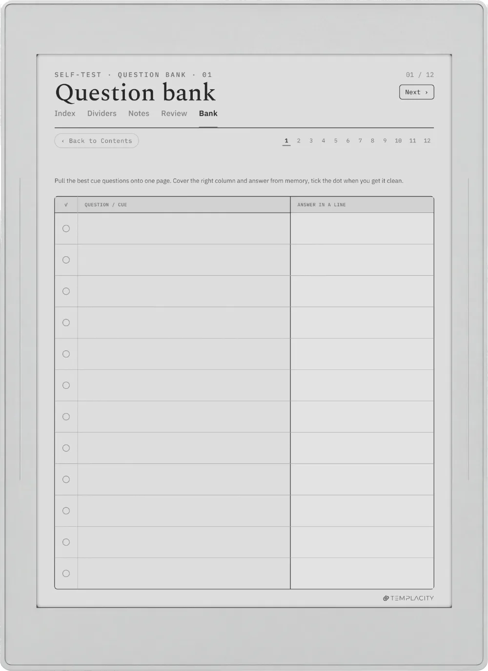 The Planner · Cornell Notes Supernote Nomad page 3