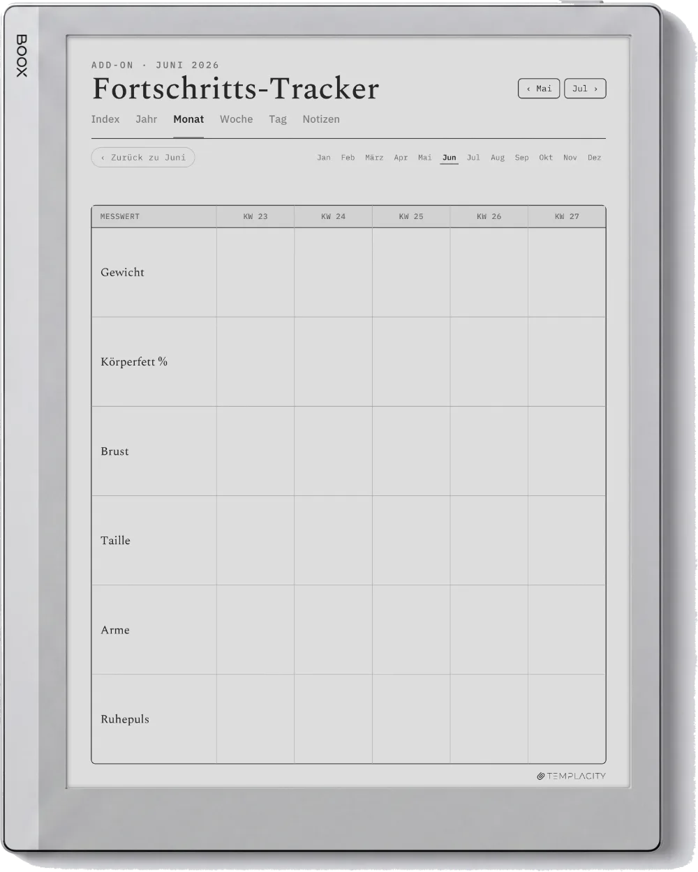 The Planner · Workout Boox Go 10.3 Seite 4