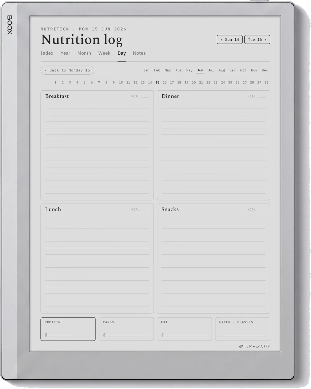 The Planner · Workout Boox Go 10.3 page 3