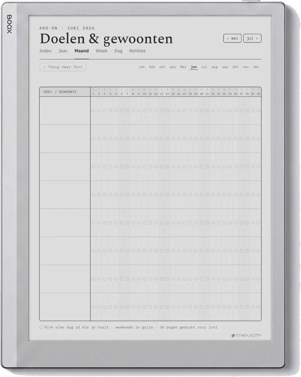 The Planner · Workout Boox Go 10.3 pagina 5