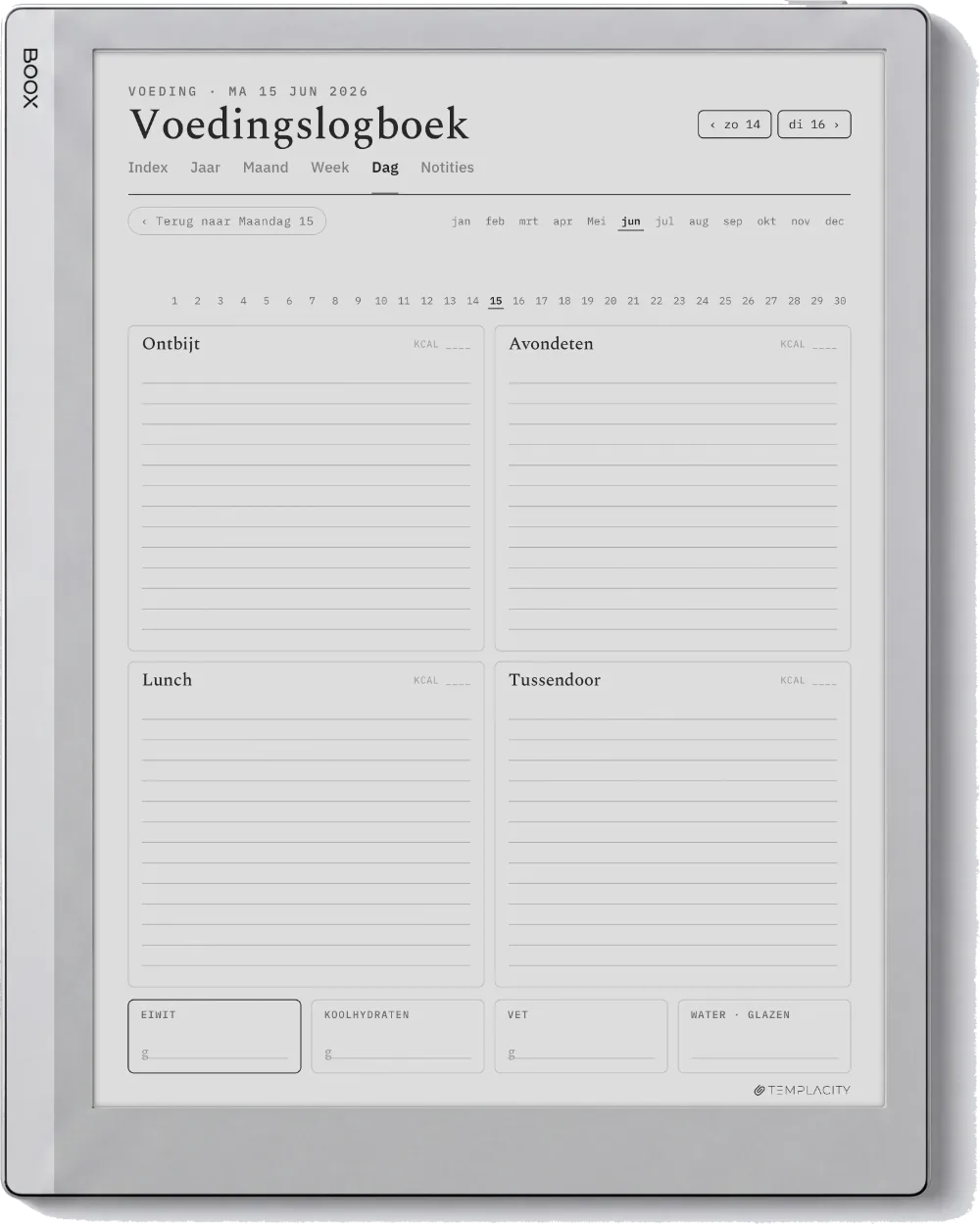 The Planner · Workout Boox Go 10.3 pagina 3