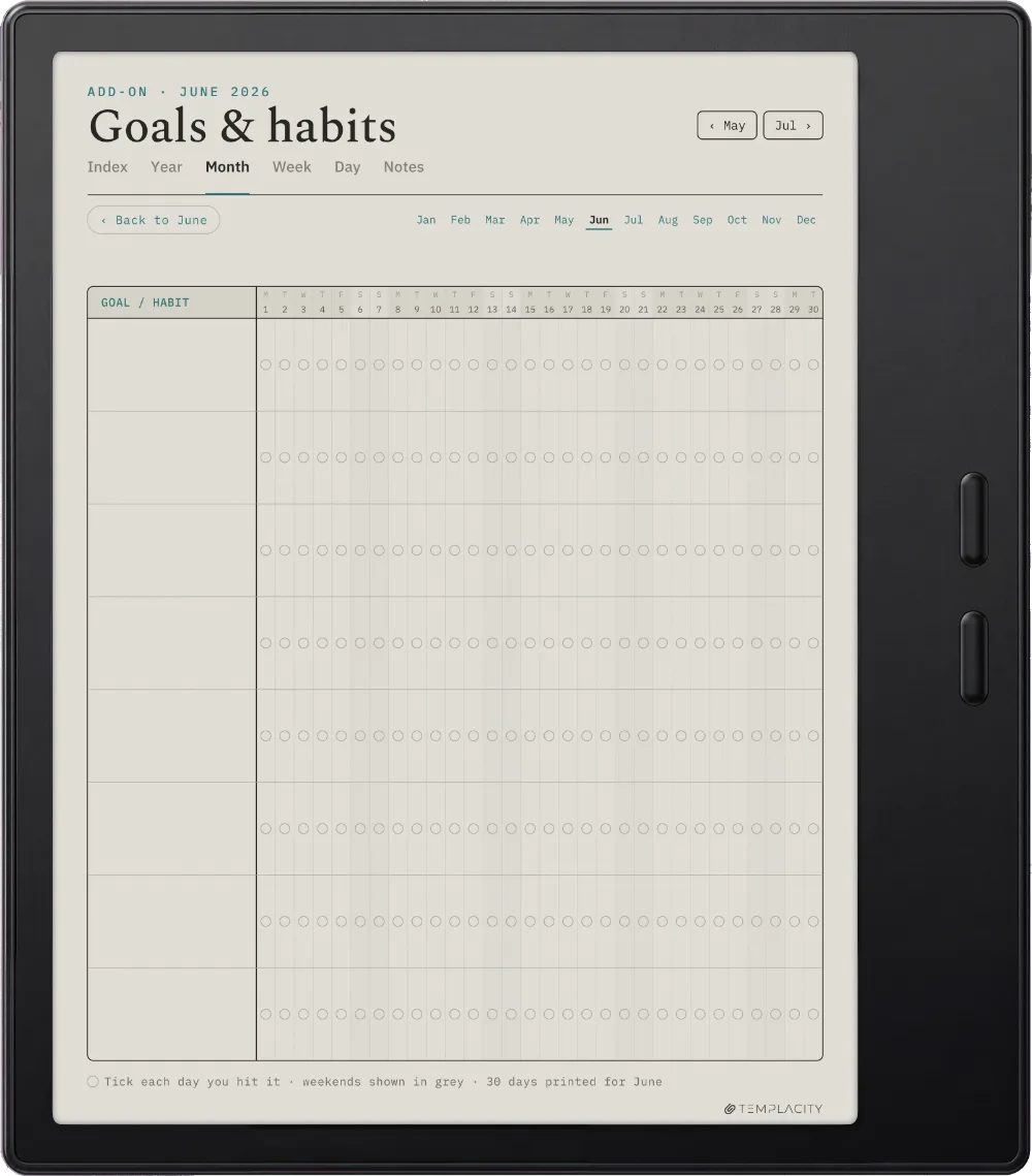 The Planner · Workout Boox Go Color 7 (Gen II) page 5