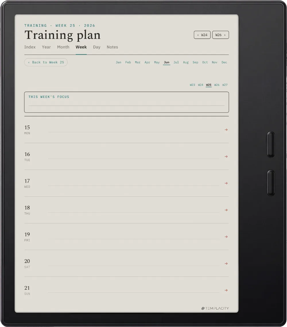 The Planner · Workout Boox Go Color 7 (Gen II) page 2