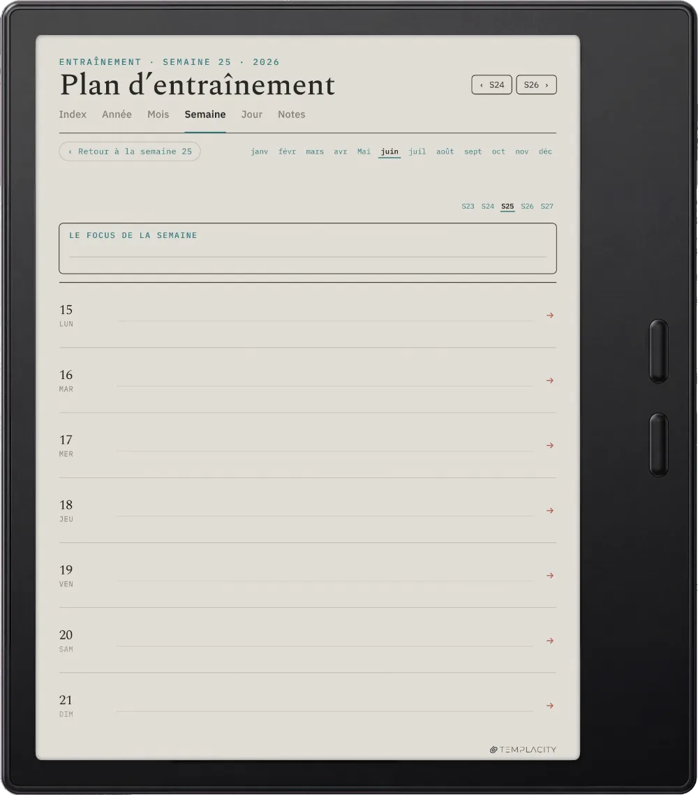 The Planner · Entraînement Boox Go Color 7 (Gen II) page 2