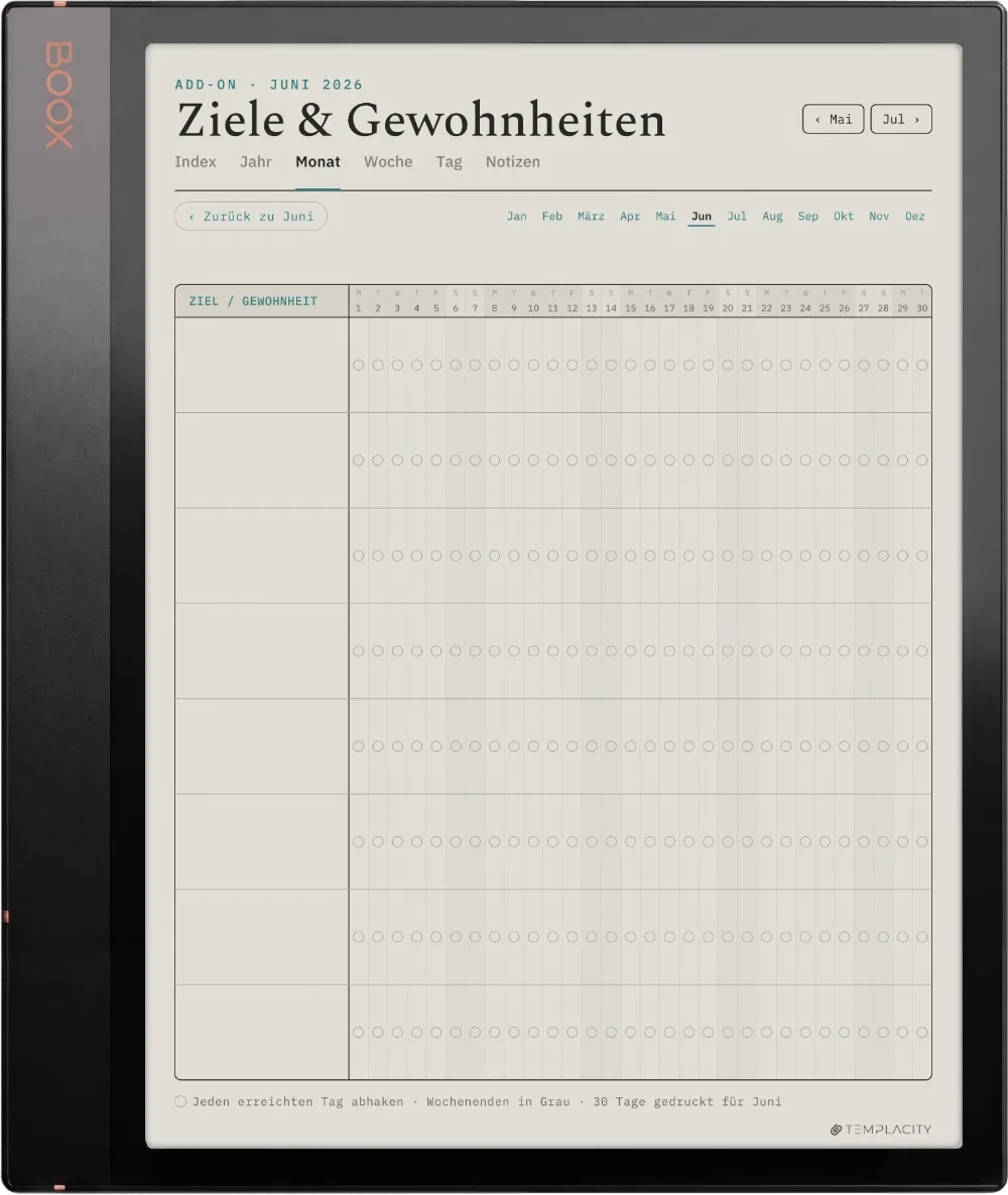 The Planner · Workout Boox Note Air3 C Seite 5
