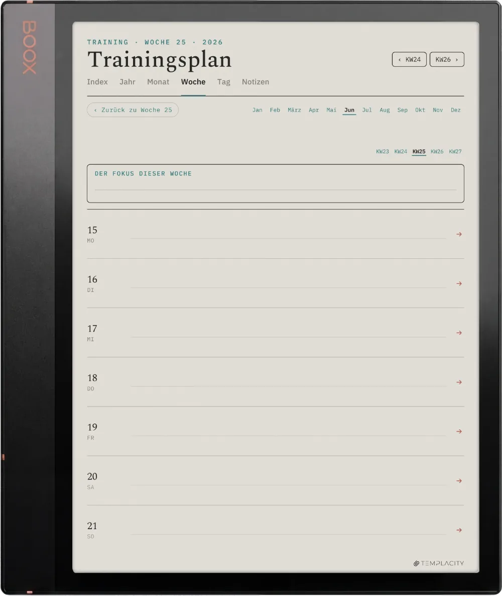 The Planner · Workout Boox Note Air3 C Seite 2