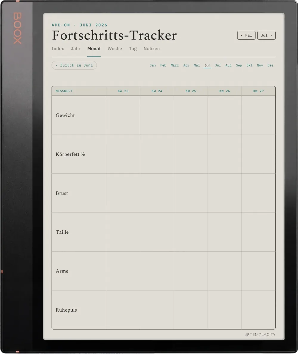 The Planner · Workout Boox Note Air3 C Seite 4