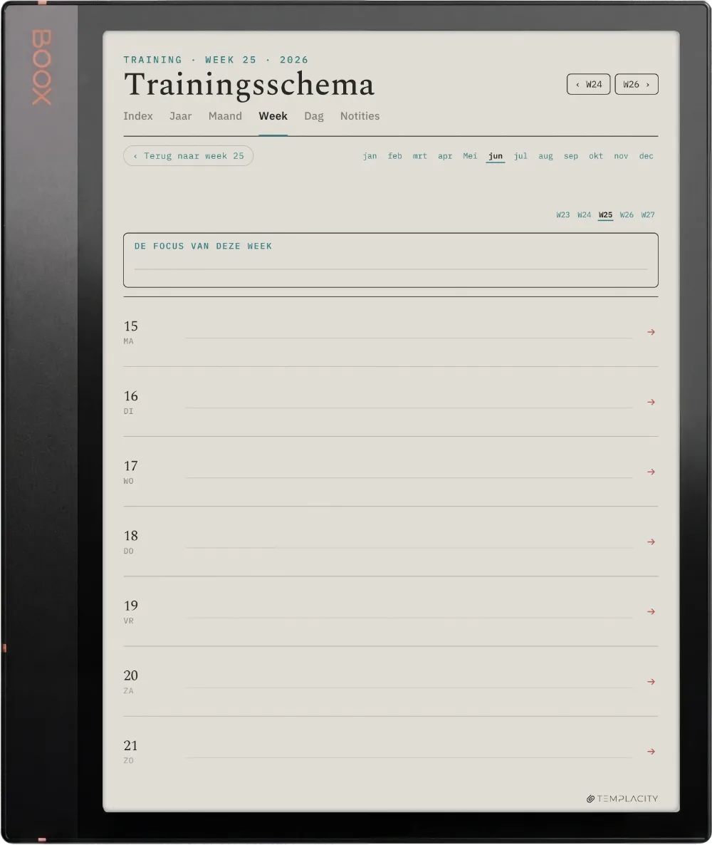The Planner · Workout Boox Note Air3 C pagina 2