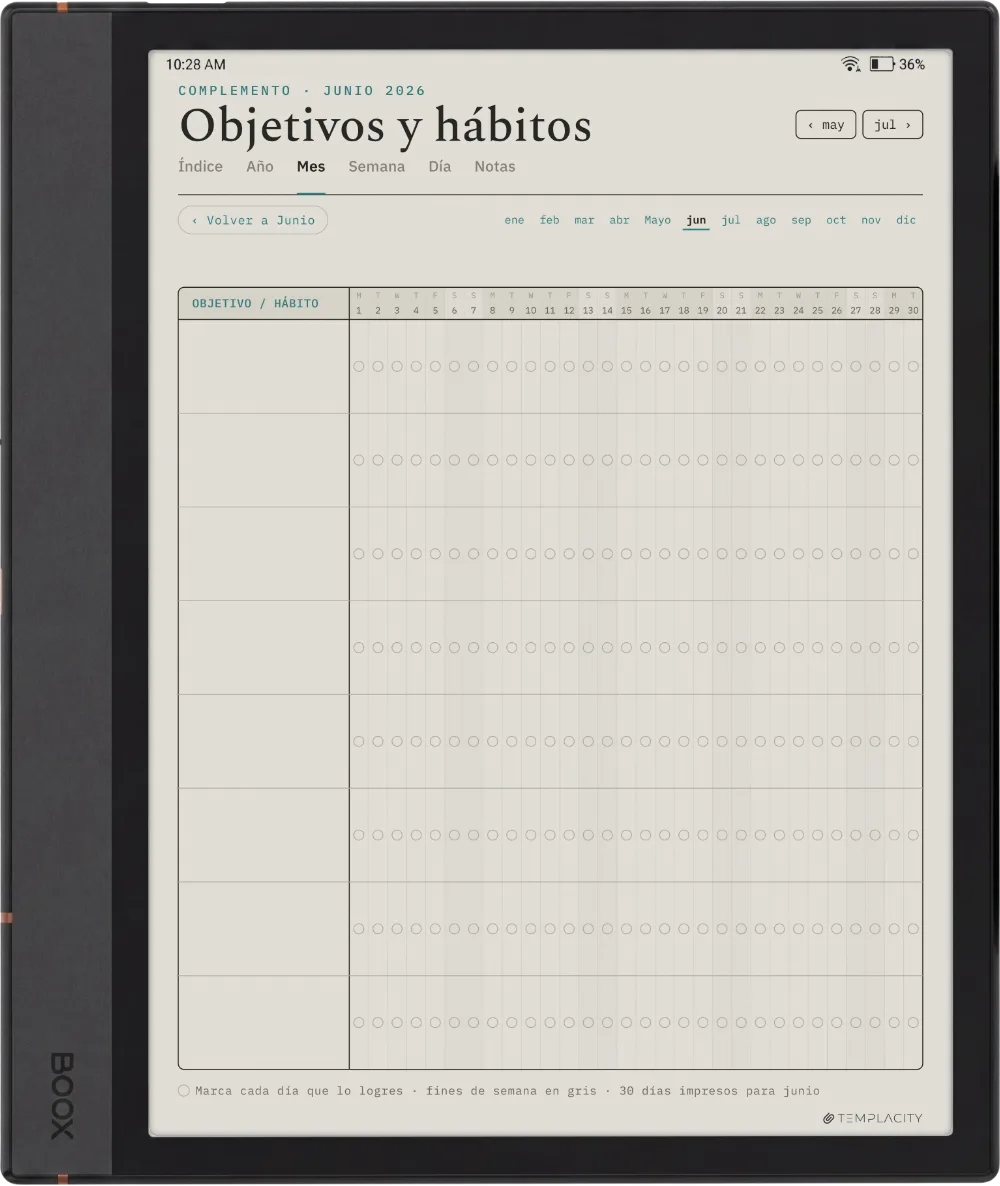 The Planner · Entrenamiento Boox Note Air4 C página 5