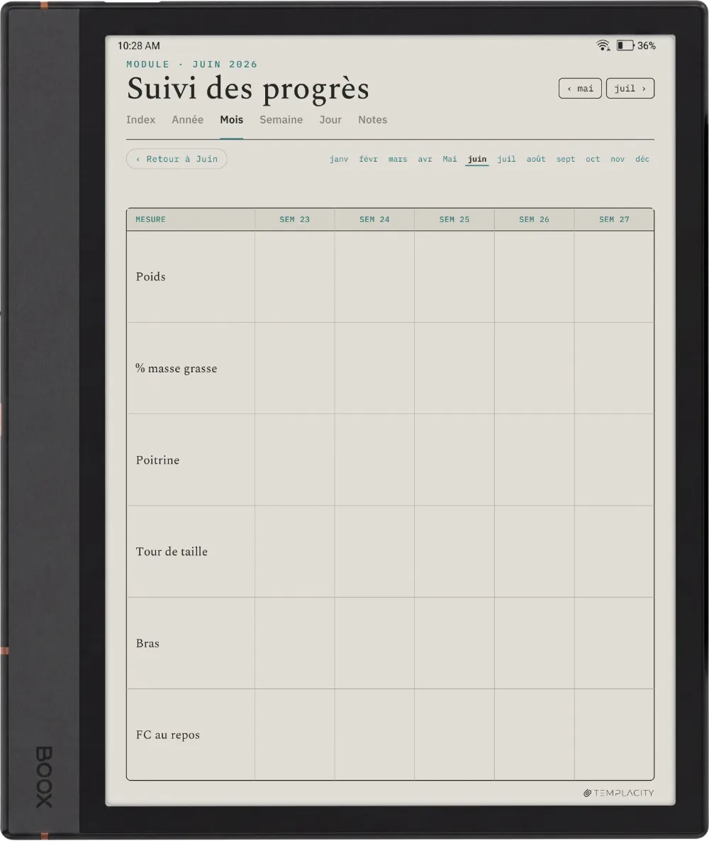 The Planner · Entraînement Boox Note Air4 C page 4