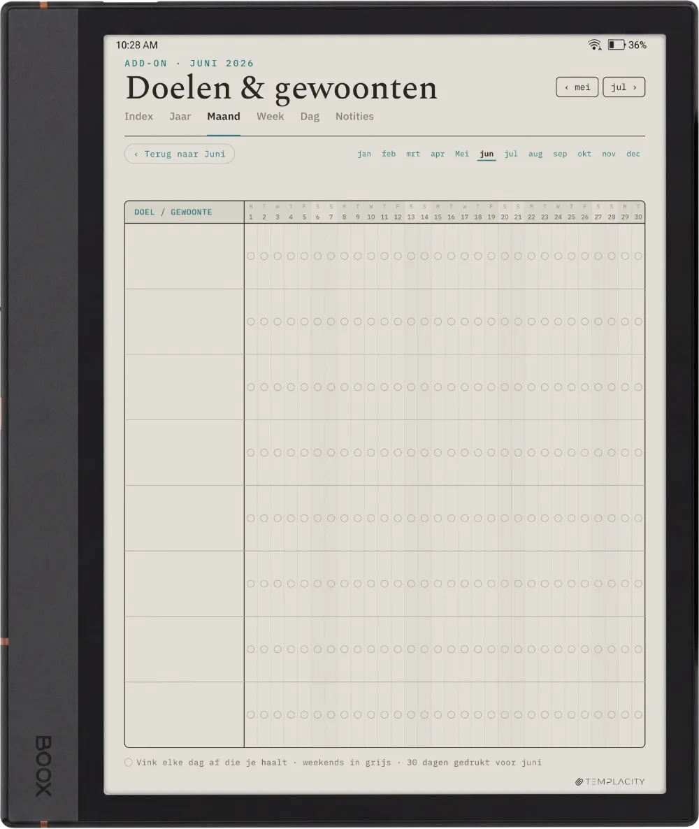The Planner · Workout Boox Note Air4 C pagina 5