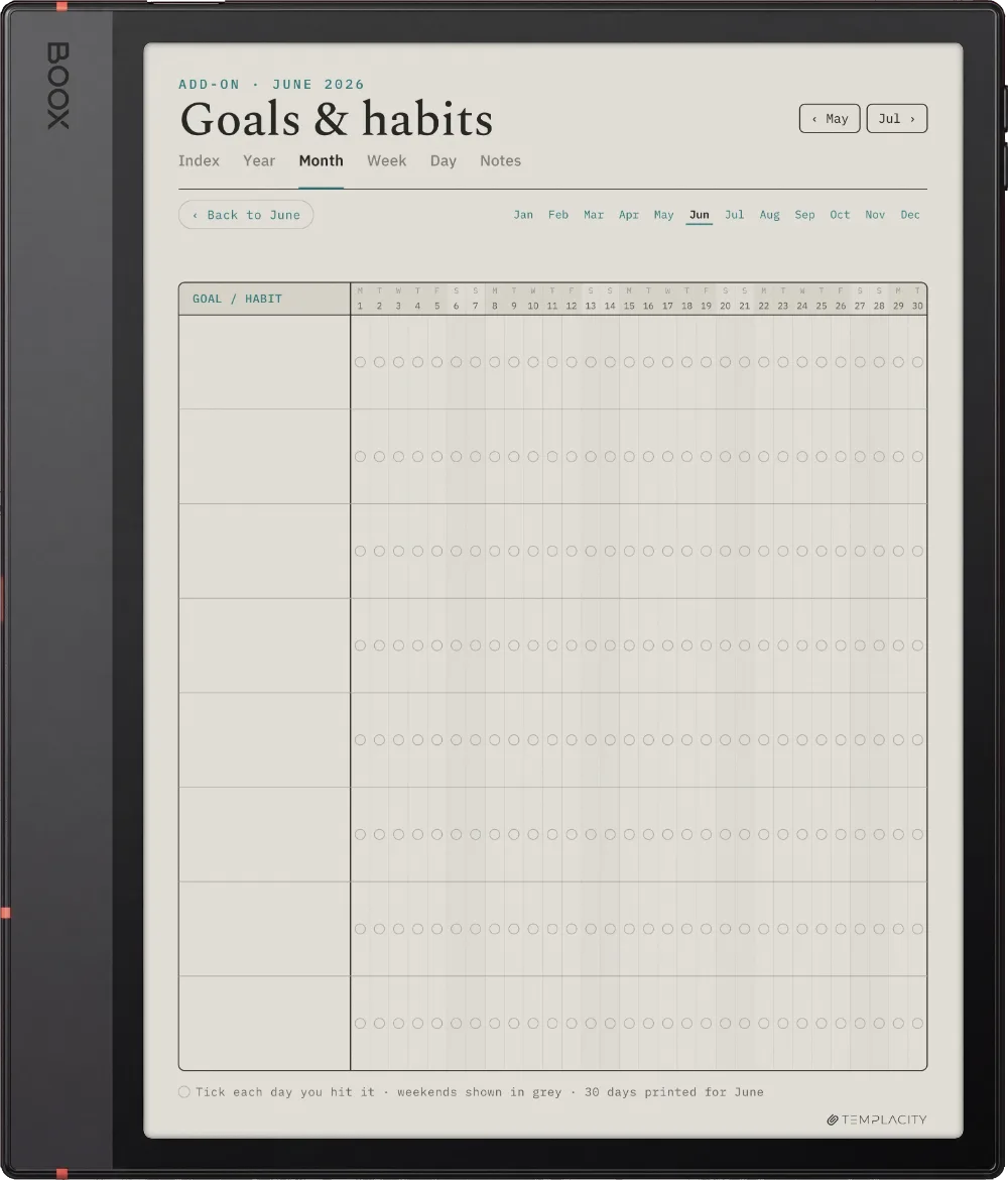 The Planner · Workout Boox Note Air5 C page 5
