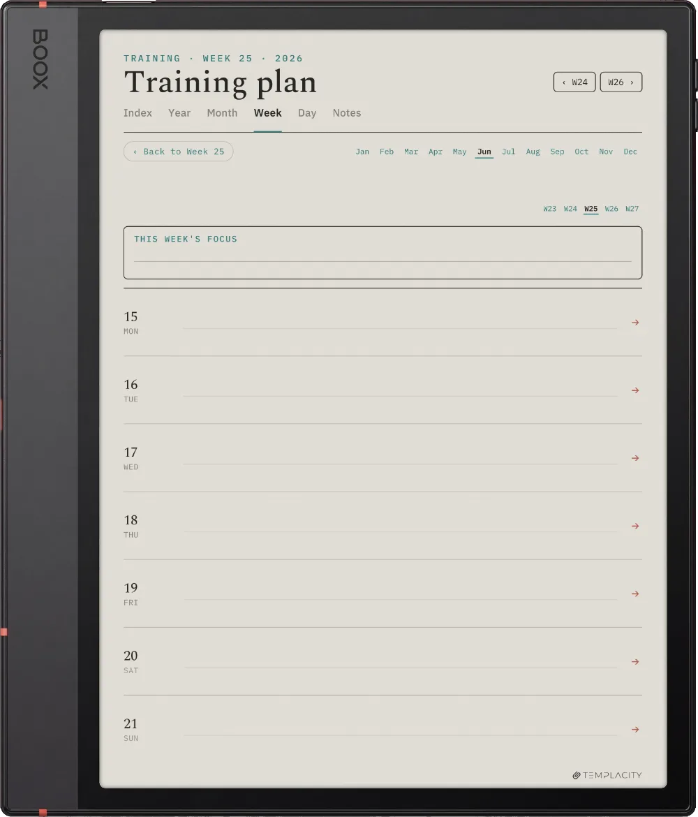 The Planner · Workout Boox Note Air5 C page 2
