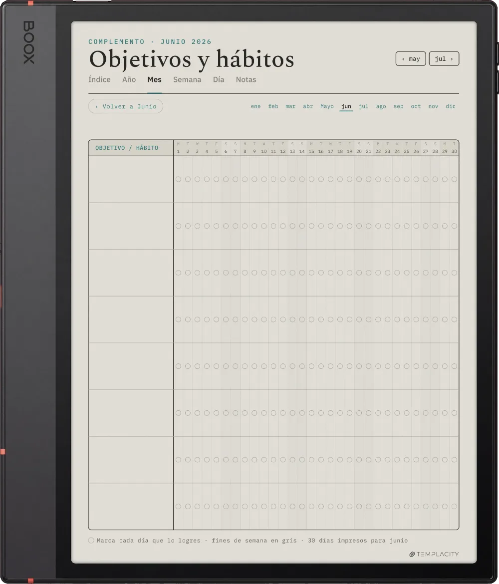 The Planner · Entrenamiento Boox Note Air5 C página 5