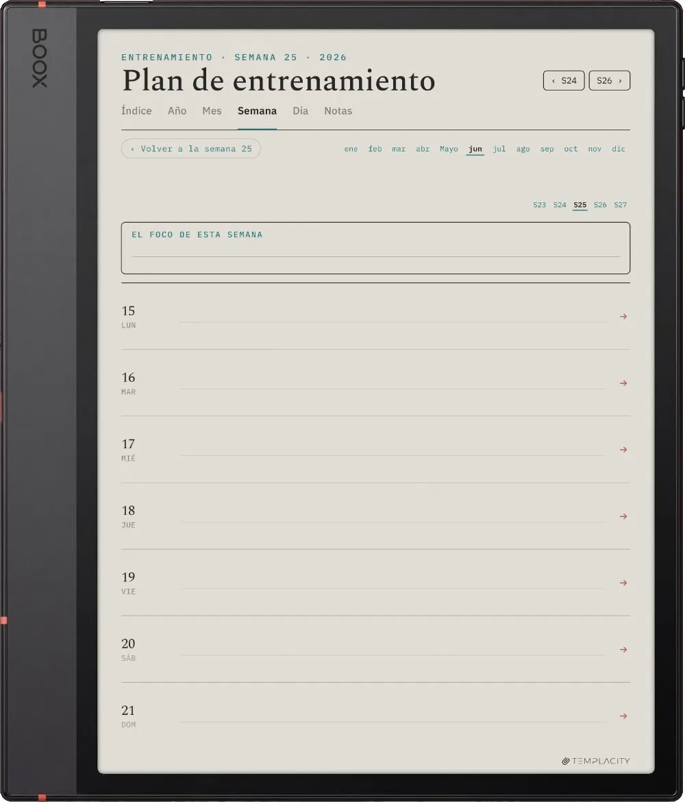 The Planner · Entrenamiento Boox Note Air5 C página 2