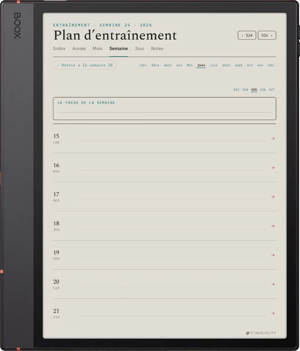 The Planner · Entraînement Boox Note Air5 C page 2