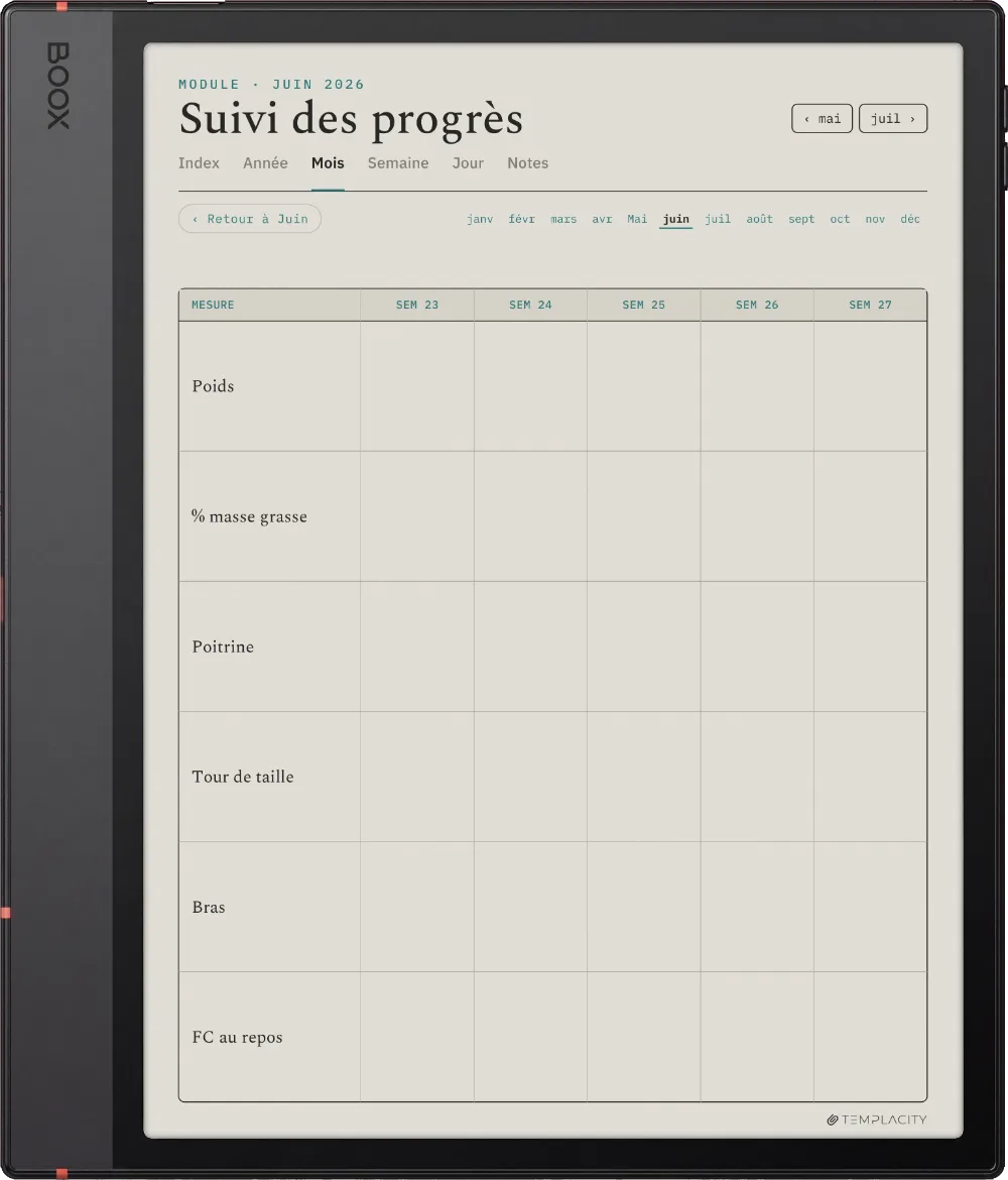The Planner · Entraînement Boox Note Air5 C page 4