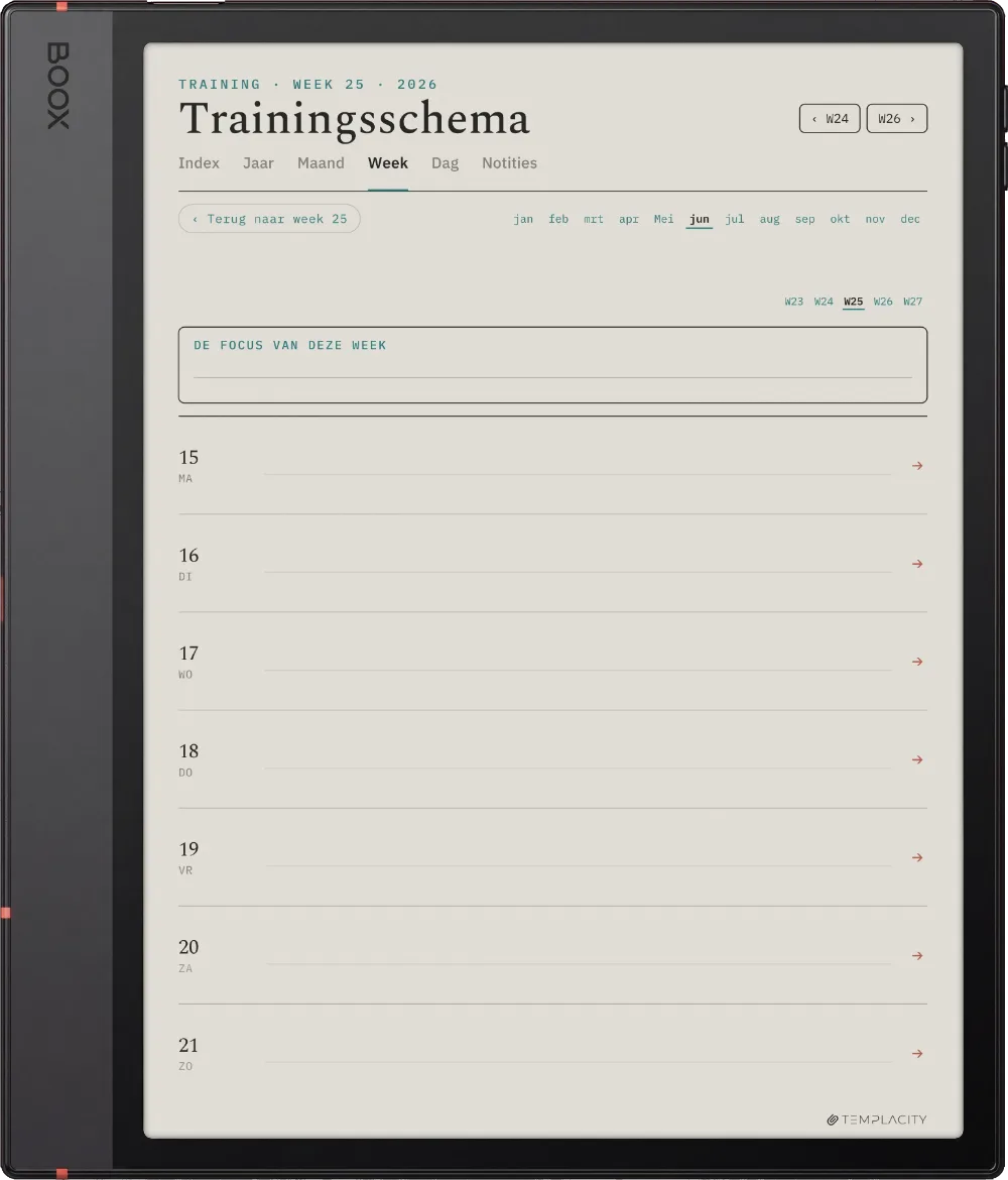The Planner · Workout Boox Note Air5 C pagina 2