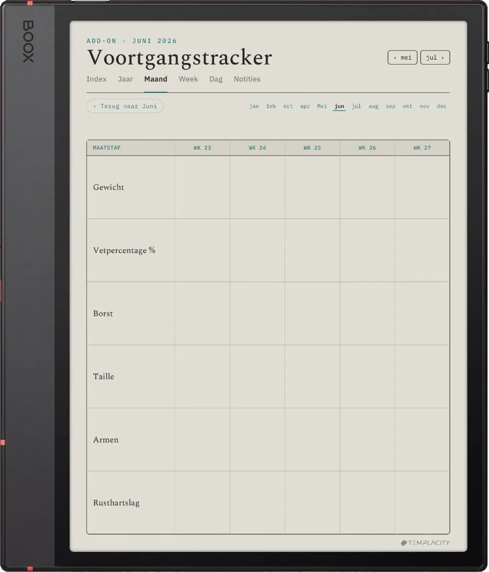 The Planner · Workout Boox Note Air5 C pagina 4