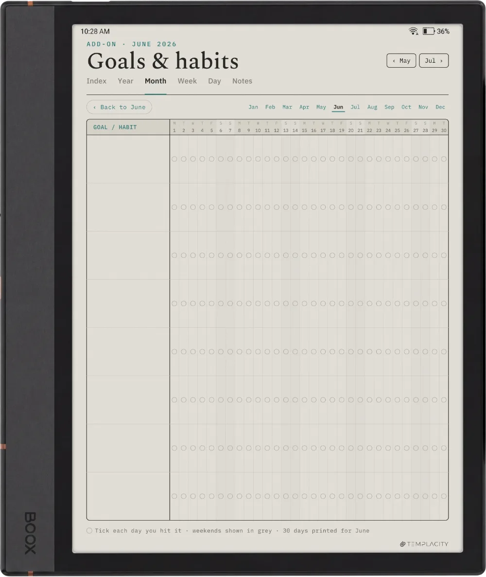 The Planner · Workout Boox Note Max page 5