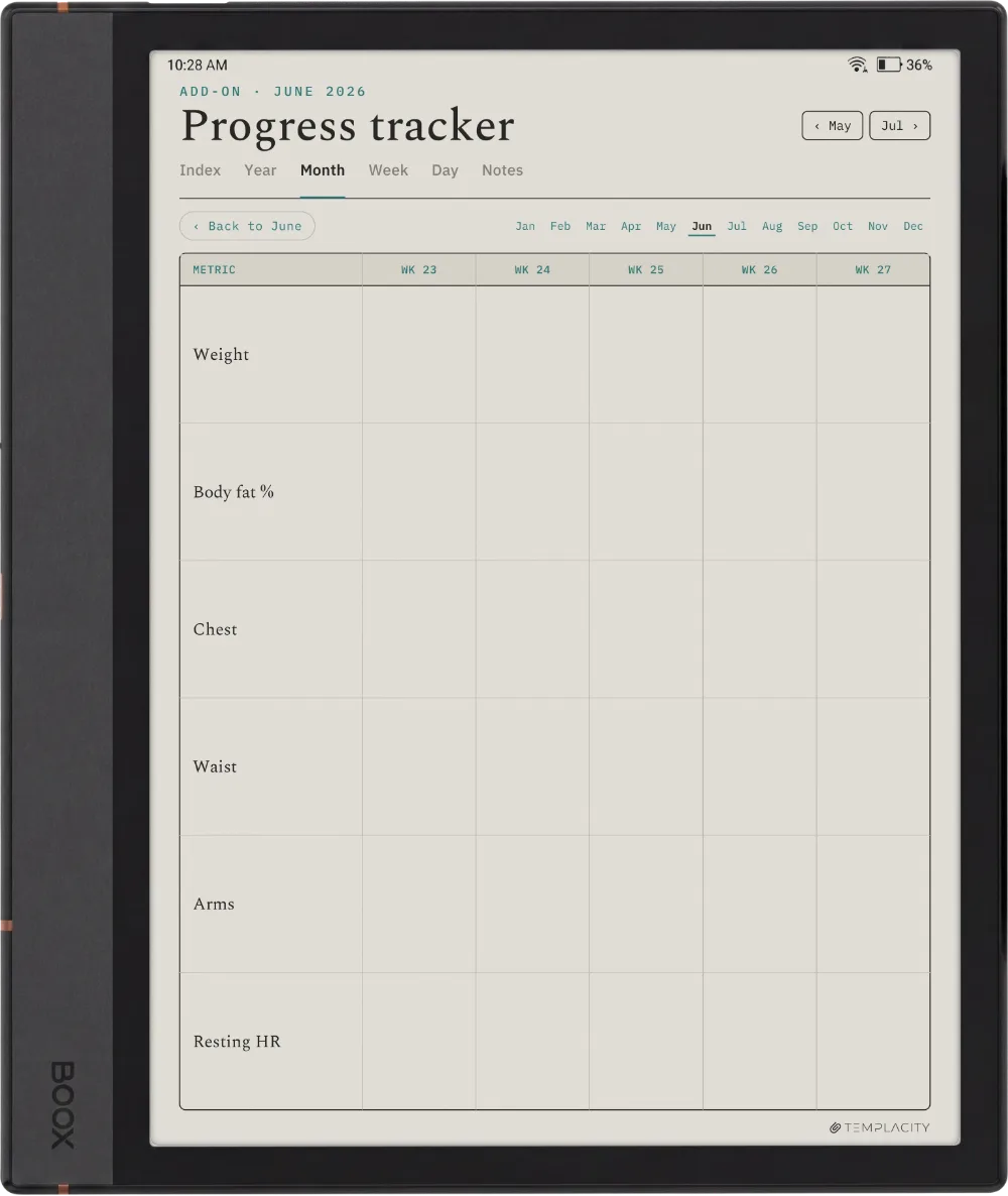 The Planner · Workout Boox Note Max page 4