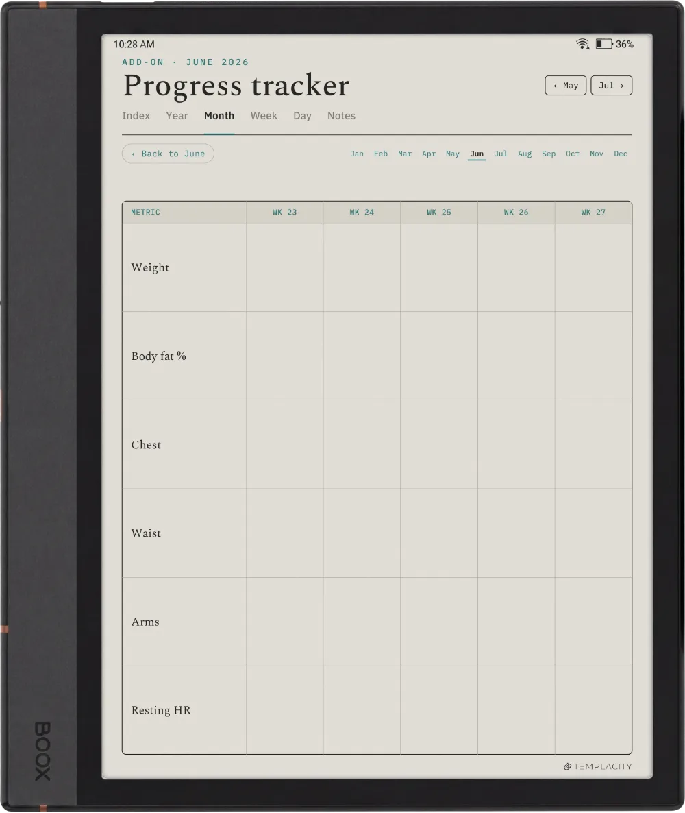 The Planner · Workout Boox Note Max page 4