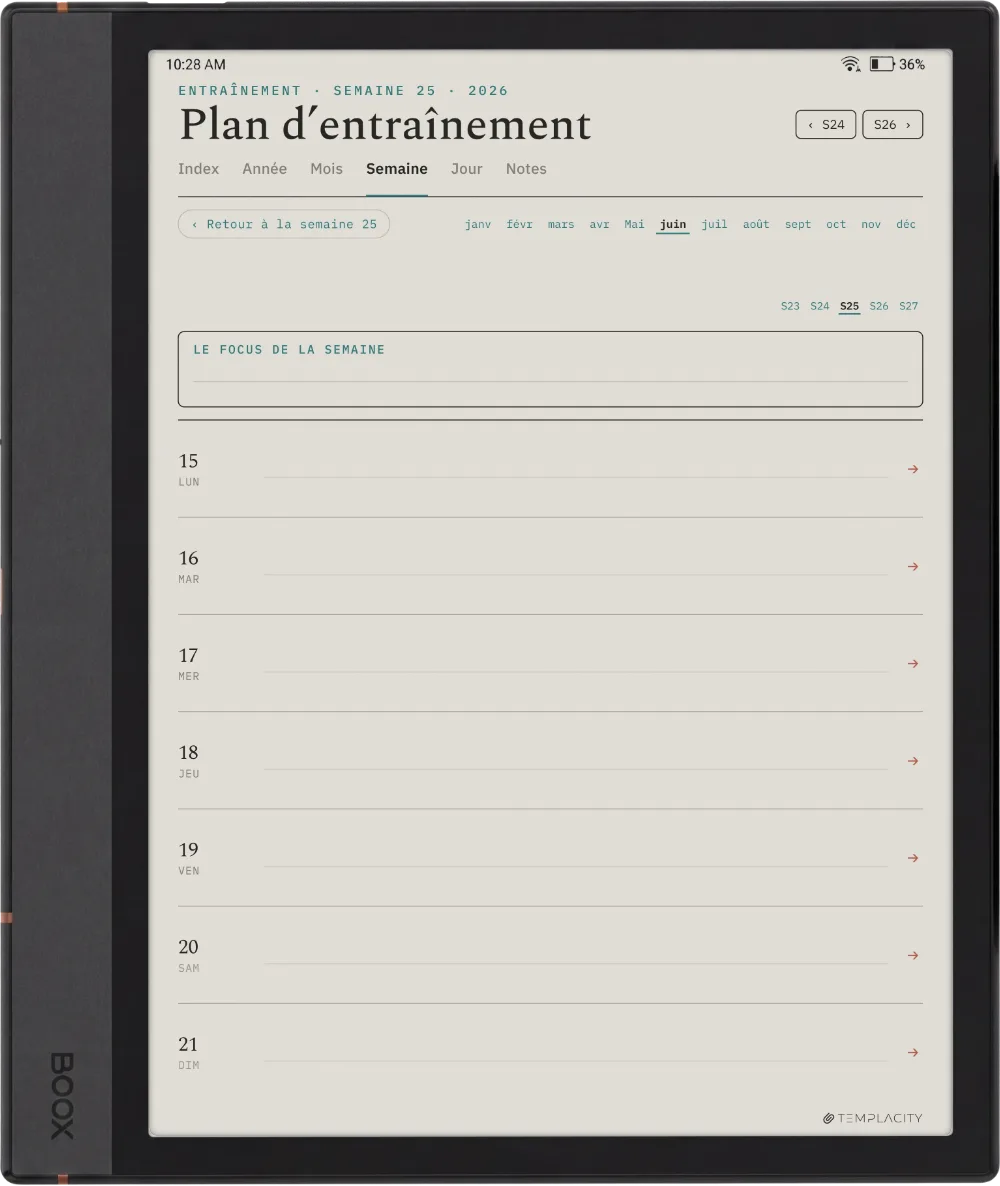 The Planner · Entraînement Boox Note Max page 2