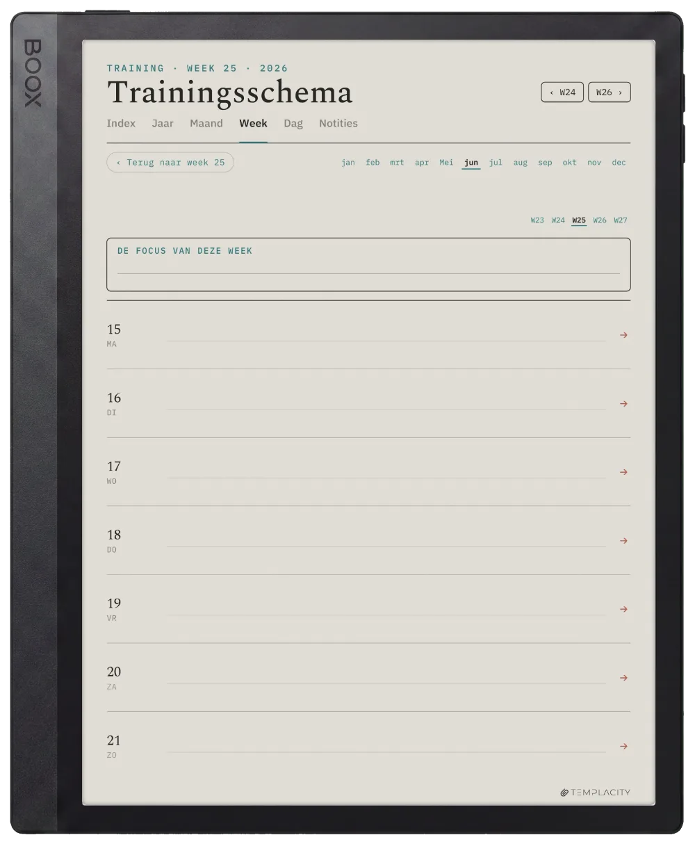 The Planner · Workout Boox Tab Ultra C Pro pagina 2
