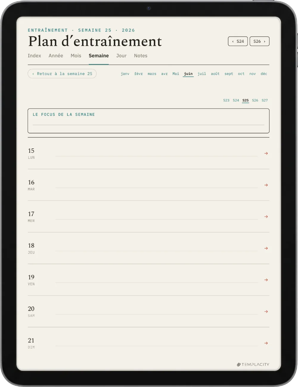 The Planner · Entraînement iPad page 2