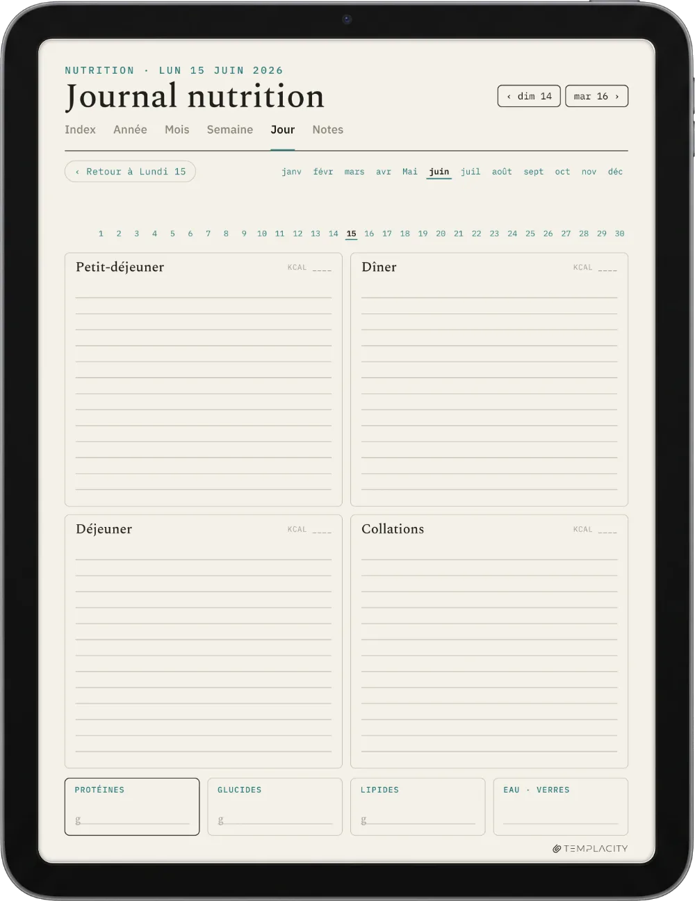 The Planner · Entraînement iPad page 3