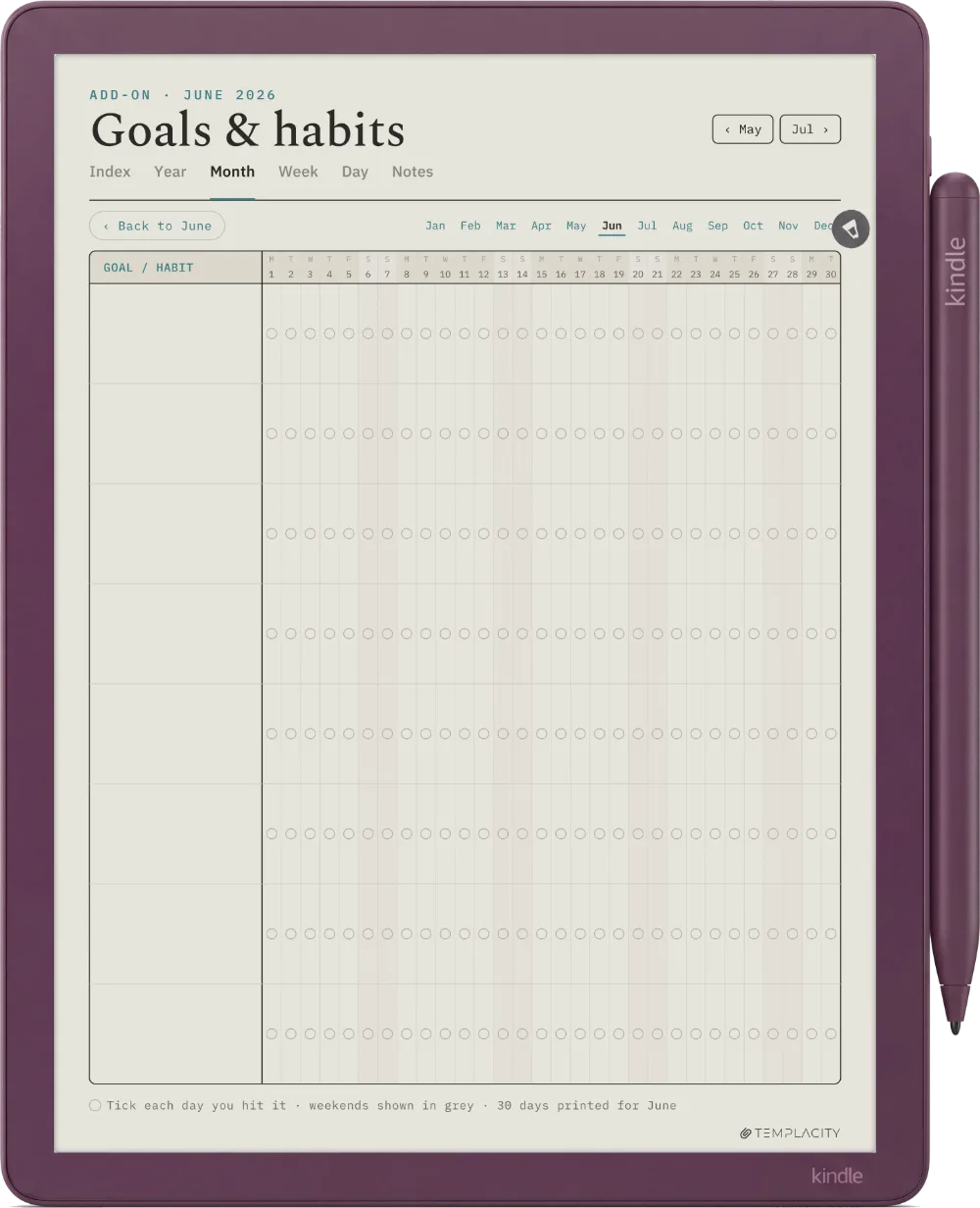 The Planner · Workout Kindle Scribe Colorsoft page 5