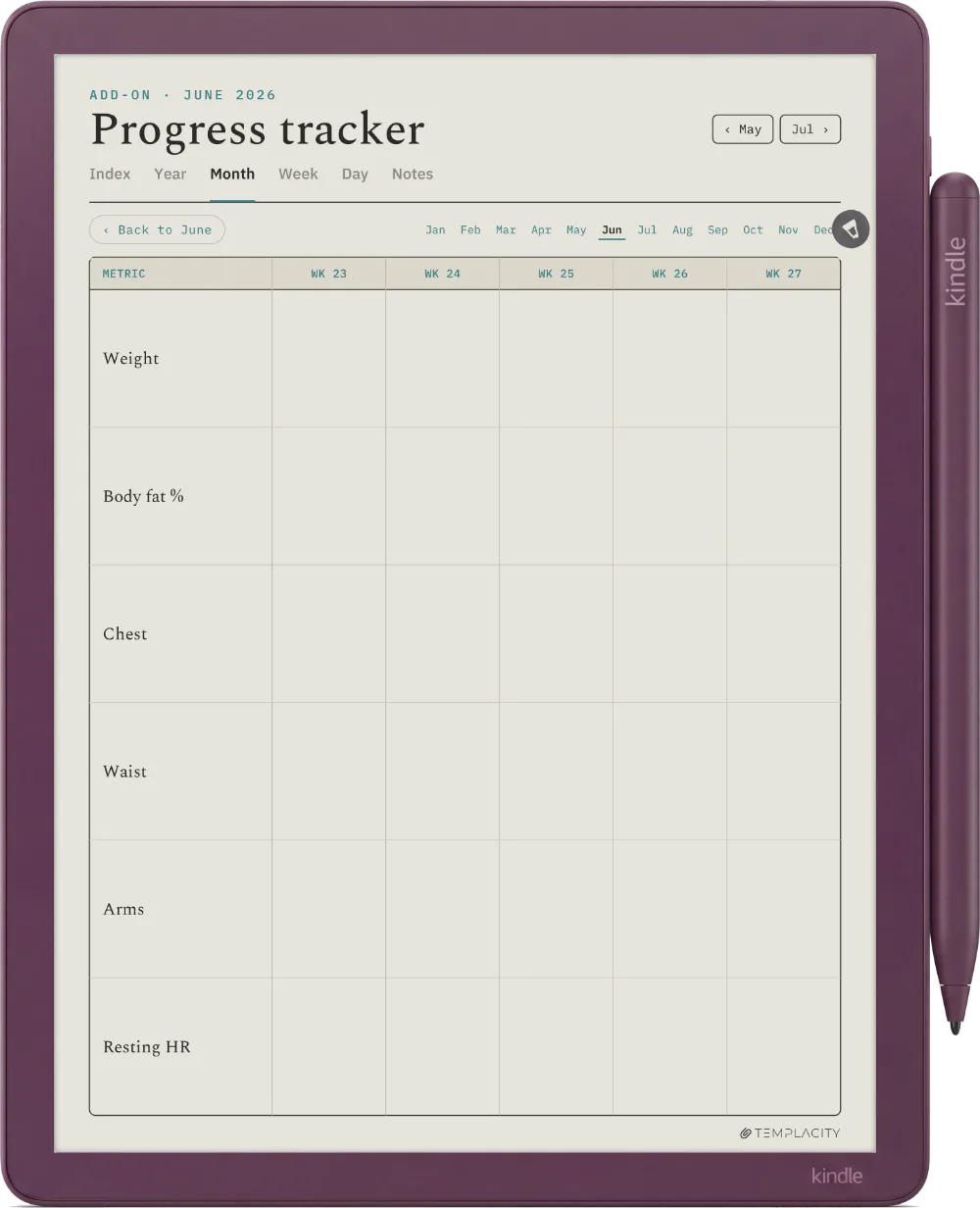 The Planner · Workout Kindle Scribe Colorsoft page 4