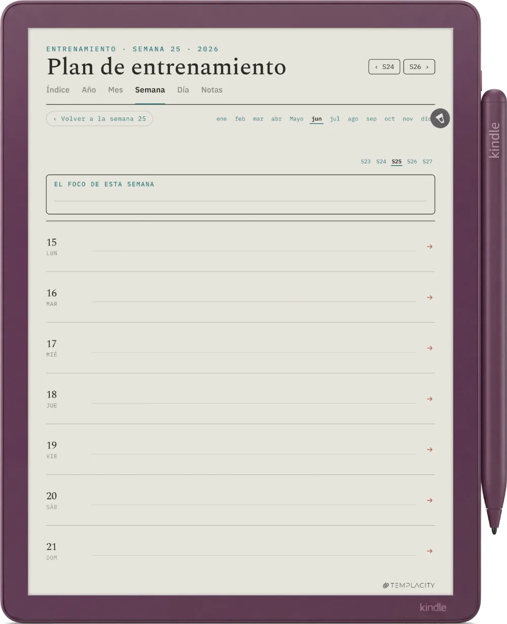 The Planner · Entrenamiento Kindle Scribe Colorsoft página 2
